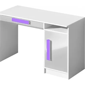 Psací stůl Dětský psací stůl GULLIWER 9 bílá lesk/fialová