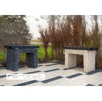 FEROBET Vymývaná dlažba VERONA NERO 2 hrany 40/40/4cm