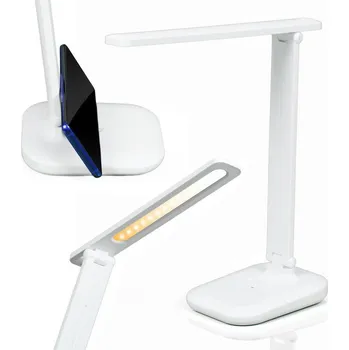 Stojací lampa Interlook MT-611 | Stolní lampa, školní LED 7W | 3 světlé barvy | držák telefonu