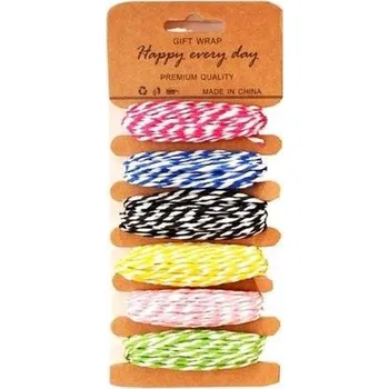 Set školních potřeb Sznurki papierowe duo 6 kolorów