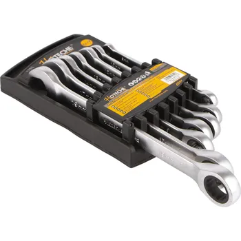 Klíč Hoteche Sada ráčnových očkoplochých klíčů, 8 - 19 mm, 7 ks - HT192611