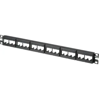Patch panel Panduit patch panel CPP24WBLY neosazený 1U, UTP, pro 24 modulu MiniCom