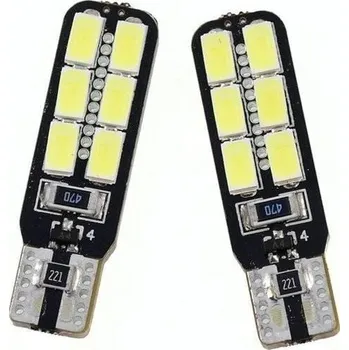 Autožárovka Interlook Auto LED žárovka W5W T10 12 SMD 5630 CAN BUS OBOUSTR.