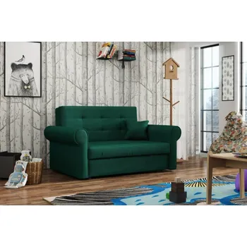 Obývací pokoj Falco Rozkládací pohovka Vivian Silver II s úložným prostorem, zelená Kronos 19