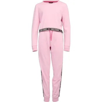 Dívčí tepláková souprava Lewro RIVIA 152/158 Růžová, Černá