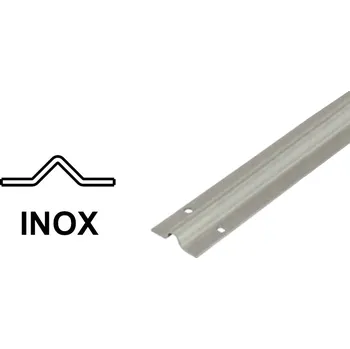 Pohon brány INOX Kolejnice pro kolejnicovou bránu k našroubování, tvar V 3 m (KLB-KOL-VS-INOX3)
