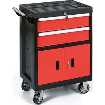 B2B Partner Mobilní skříňka na nářadí, 2 zásuvky, 965x664x464 mm