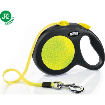 Vodítko pro psa flexi New Neon Tape (pásek), velikost L