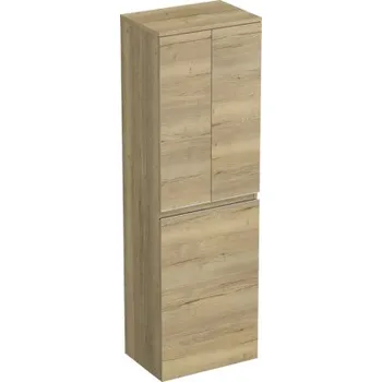 Koupelnový nábytek Koupelnová skříňka vysoká Intedoor TRENTA dub halifax přírodní 50 x 161,8 x 35 cm TRE SV 50 2D K S 80