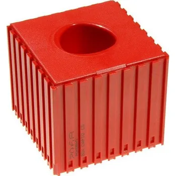 B2B Partner Plastový box pro upínač nástroje CAPTO C5, modul 8x8, 1 dutina, červená
