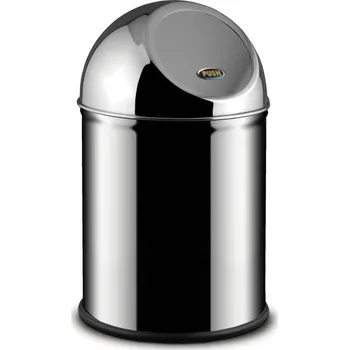 Odpadkový koš Alda Nerezový odpadkový koš 8 L, se samozavíracím víkem, nerez lesklý