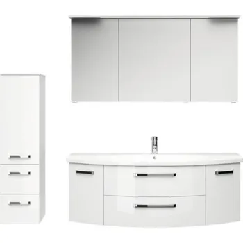 Koupelnový nábytek Koupelnová sestava Pelipal xpressline 4010 150,5 cm bílá vysoce lesklá 4010.1206111090