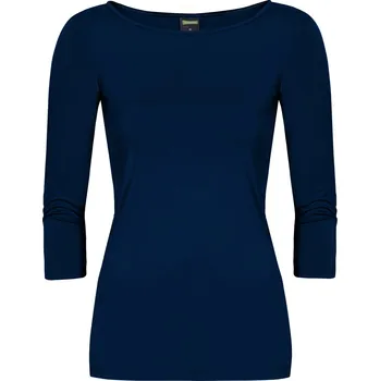 Dámská halenka Bambusový Top Lodička 3/4 Rukáv Námořnická Modrá Dámská Velikost: M