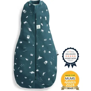 Zavinovačka ERGOPOUCH Zavinovačka a pytel na spaní 2v1 Cocoon Ocean 6-12 m, 8-10 kg, 0,2 tog