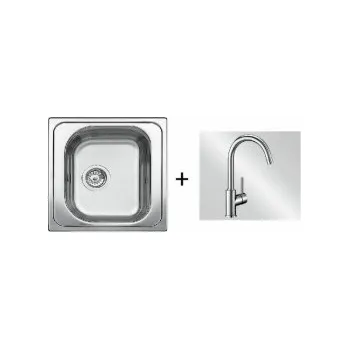 Nerezový dřez Blanco SET 02-C 24 Tipo 45 přírodní lesk + Mida chrom