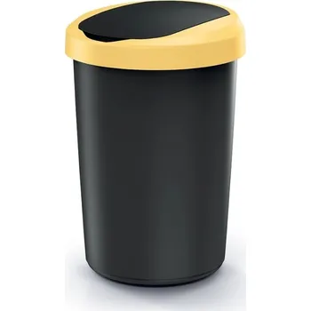 Odpadkový koš Odpadkový koš COMPACTO 40 L černý/žlutý