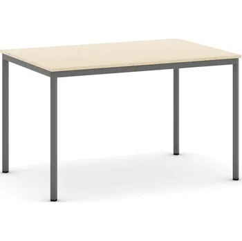 Jídelní stůl B2B Partner Jídelní stůl, 120x80 cm, tmavě šedá podnož, bříza