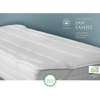 Chránič matrace Every San Family vyrovnávací a zateplovací podložka 80 x 200 cm