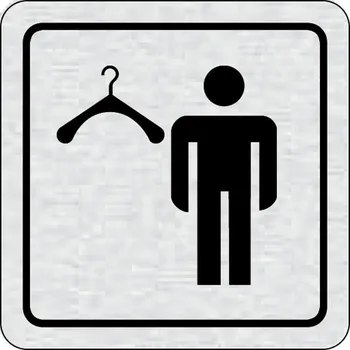 Domovní cedule B2B Partner Nalepovací cedulka na dveře - Šatna muži