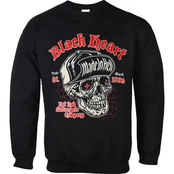 Pánská mikina mikina bez kapuce pánské - GRAVITY - BLACK HEART - 17497 - XXL