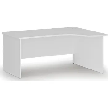 Nábytek B2B Partner Rohový kancelářský psací stůl PRIMO WHITE, 160x120 cm, pravý, bílá