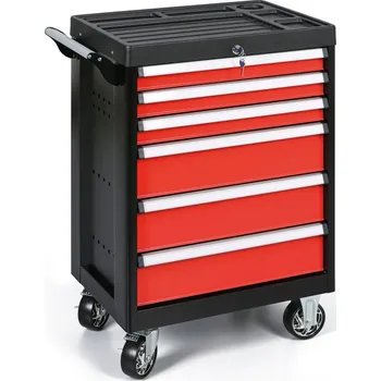 B2B Partner Mobilní skříňka na nářadí, 6 zásuvek, 965x664x464 mm