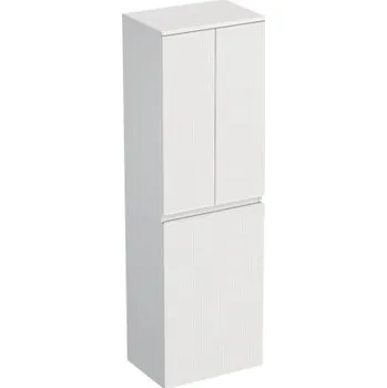 Koupelnový nábytek Koupelnová skříňka vysoká Intedoor TRENTA bílá matná 50 x 161,8 x 35 cm TRE SV 50 2D K W A8916