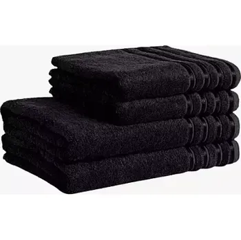 Bambusový ručník / osuška - černá 50x100