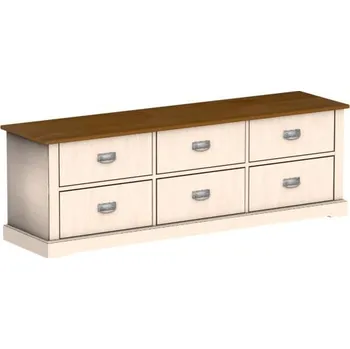 Komoda Jitona Country Inn komoda, 6 zásuvek borovice bílá