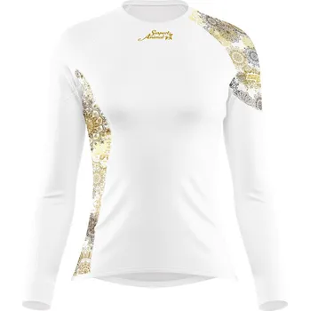 Dámské funkční triko dlouhý rukáv GOLDEN EYE bílá Bamboo Ultra