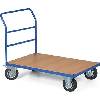 Plošinový vozík B2B Partner Plošinový vozík, plošina 1000x700 mm, nosnost 200 kg, kola 125 mm s černou pryží