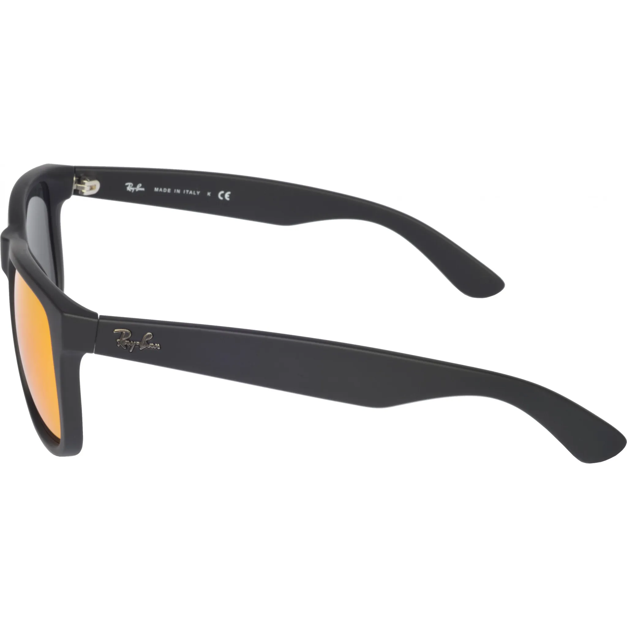 Fotografie 4 - Sluneční brýle Ray-Ban Justin Rubber Black/Brown Mirror Orange