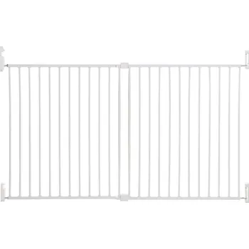 Dětská zábrana DREAMBABY Zábrana bezpečnostní Broadway 2-panelová extra široká 76-134,5 cm bílá