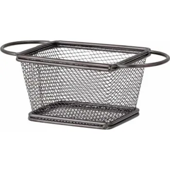 Nerezový košík na hranolky Enes Black
