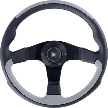 Tuning Nardi Leader Volant, Šedá kůže, 350mm