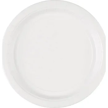 Jednorázové nádobí Papírový tácek 22,8cm 8ks bílý - Amscan