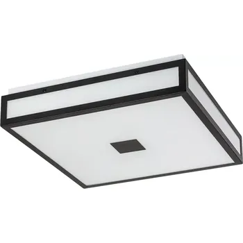 Rabalux 75031 ZOYA - Stropní LED svítidlo do koupelny v černé barvě, LED 18W, 4000K, IP44, 30 x 30cm (Koupelnové LED černé svítidlo na strop)