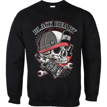 Pánská mikina mikina bez kapuce pánské - COMMANDER - BLACK HEART - 17308 - L