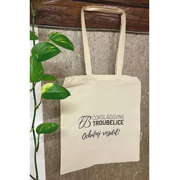Nákupní taška Plátěná taška natural Čokoládovna Troubelice