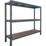 Nekonečný průmyslový regál Trestles RNC 2000x1600x600, nosnost 2400 kg, 3 police Barva: šedá
