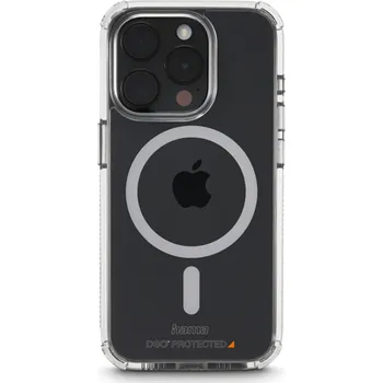 Pouzdro na mobilní telefon Hama Extreme Protect MagCase, kryt pro Apple iPhone 15 Pro, magnetický, D3O®, nežloutne, průhledný