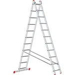 B2B Partner Hliníkový dvoudílný výsuvný žebřík VENBOS HOBBY, 2x11 příček, 5,06 m