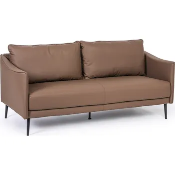 Sedací souprava B2B Partner Kožená sedací souprava PATTY, třímístná, hnědá