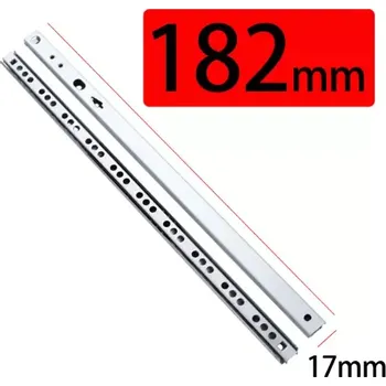 Nábytkové kování Šuplíkový pojezd 182mm výsuv do drážky 17mm (S1718)