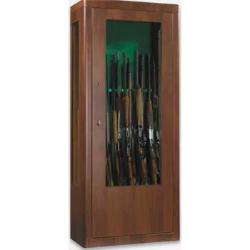 Trezor Metalk Luxusní prosklená skříň na třináct zbraní Allodola, wood line