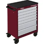 KRAFTWERKTOOLS Dílenský vozík BT700s 7 zásuvek (červená / šedá) Basic Line Varianta: Dílenský vozík BT700s 7 zásuvek (červená / šedá) Basic Line