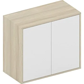 Policová skříň B2B Partner Skříň nízká s dveřmi FUTURE, 800 x 400 x 710, dub