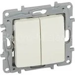 LEG764502 vypínač 6+6 (5B) NILOE bílá 664502