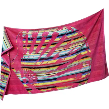 Osuška Velká plážová osuška - oceán 90x160 - růžová