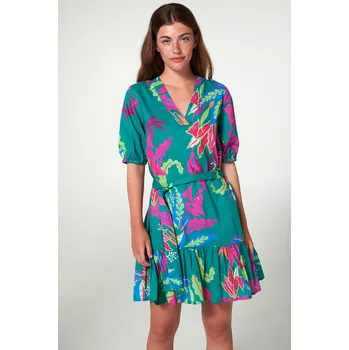 Dámské oblečení Vamp - Šaty s krátkými rukávy 20420 - Vamp green bay XXL